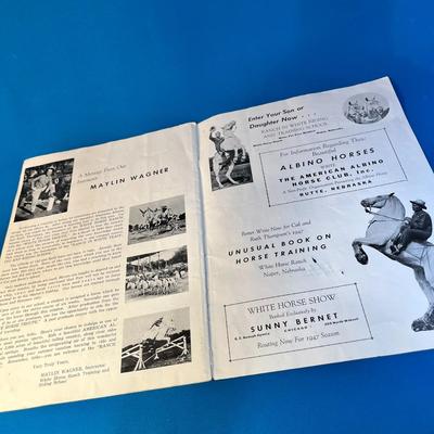 1946 "RANCH IN WHITE" & "WHITE HORSE TROUPE" ADVERTISING BOOKLET 