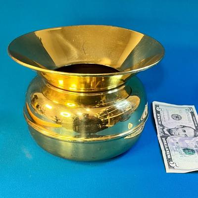 SMALL BRASS SPITTOON 