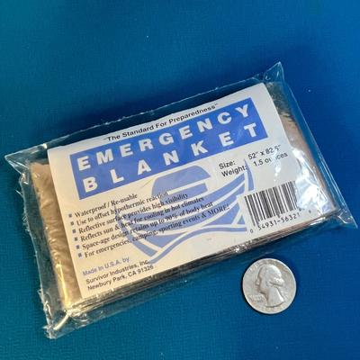 NEW IN PACKAGE MYLAR EMERGENCY BLANKET