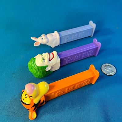GROUP OF 3 PEZ DISPENSERS: TIGGER, JOKER AND BUNNY RABBIT
