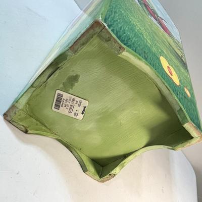 QUAINT PASTORAL SCENES PAINTED UMBRELLA STAND