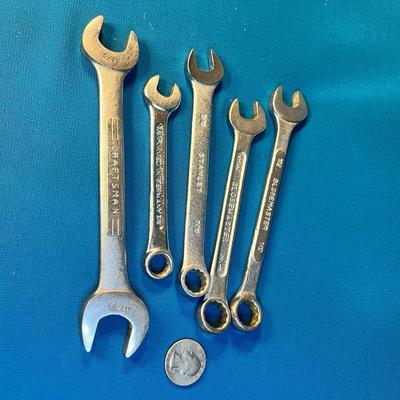 GROUP OF 5 ASSORTED WRENCHES CRAFTSMAN, STANLEY, GLOBEMASTER
