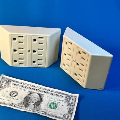 PAIR OF 6 OUTLET POWER BOXES-  TURNS TWO PLUGS INTO SIX!
