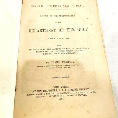Lot #98 1863 Edition "General Butler in New Orleans"