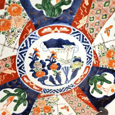 Lot #101  Antique Chinese Imari Charger - 19th Century