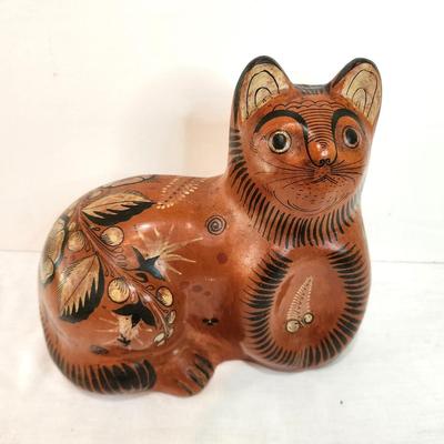 Lot #103  Vintage Tomala Pottery Red Clay Cat