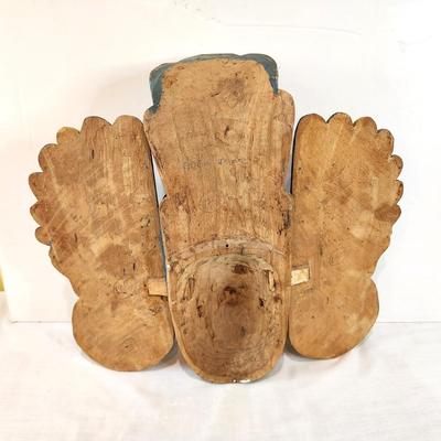 Lot #105  Brightly Painted Mask - Sri Lankan Garuda Figure