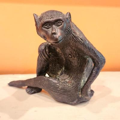 Lot #108  Metal Monkey Figure