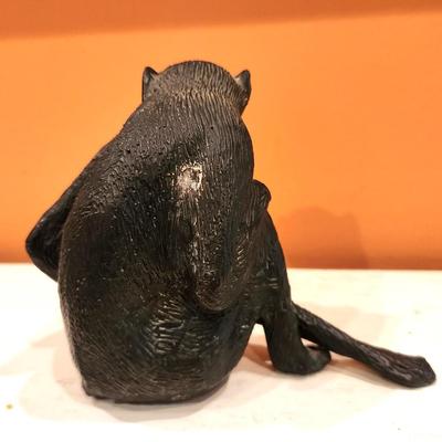 Lot #108  Metal Monkey Figure
