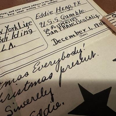 Navy V Mail Dated 1942