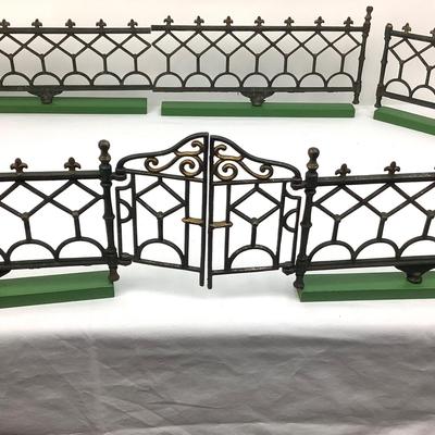 434 Antique Victorian Cast Iron Christmas Tree Fence Trains Baltimore Md
