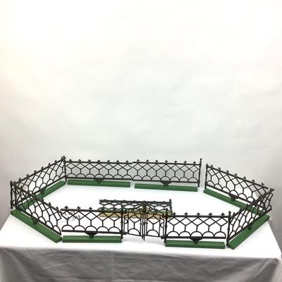 434 Antique Victorian Cast Iron Christmas Tree Fence Trains Baltimore Md