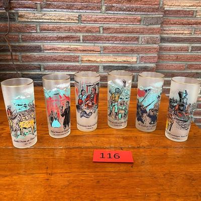 Colorado Gold Rush Centennial Glasses
