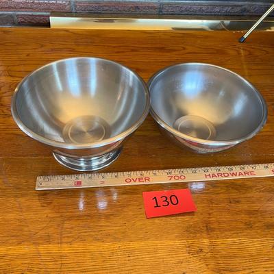 2 chrome bowls