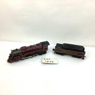 449 Williams Lehigh Valley Berkshire Steam Locomotive & Coal Car