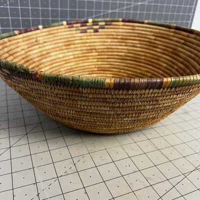 hand Woven Native Basket, Vintage