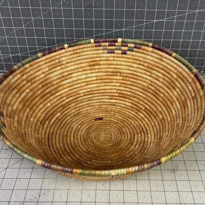 hand Woven Native Basket, Vintage