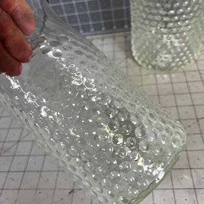Decorative Glass Vase Pair