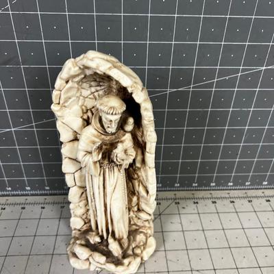 Resin St. Francis of Assisi Sculpture
