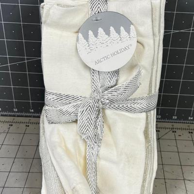 Set of Twelve Artic Holiday Napkins 