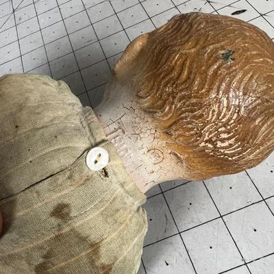 Trion Toy Co. Antique Bisque Doll 