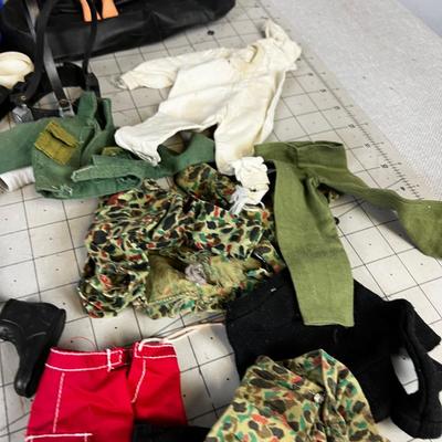 Vintage 12" GI Joe Lot, Figures Equipment, Clothing