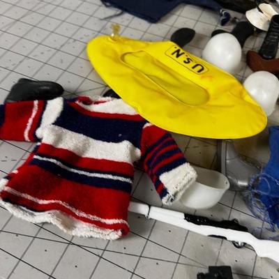 Vintage 12" GI Joe Lot, Figures Equipment, Clothing