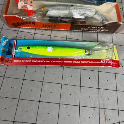 Vintage Lure Grouping A Rebel, Bomber 