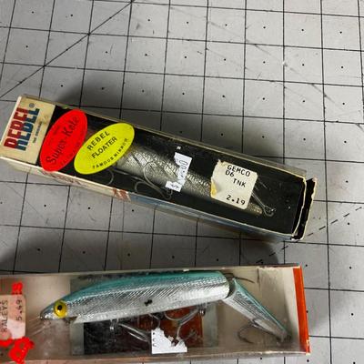 Vintage Lure Grouping A Rebel, Bomber 