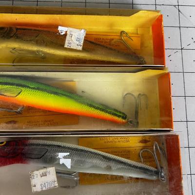 Vintage Bomber Lures Deep Running grouping B