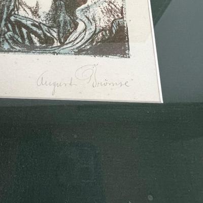 Christ on the Cross, Signed Block Print 