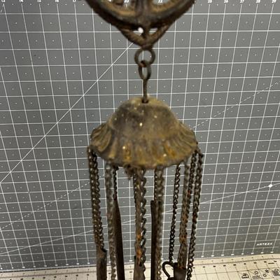 Vintage Iron Wind Chime 24" length