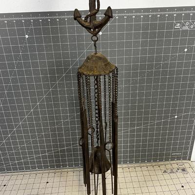 Vintage Iron Wind Chime 24" length