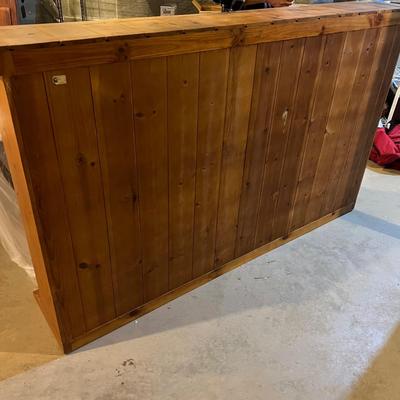 Distressed Two Piece Sideboard Hutch (BS-MK)