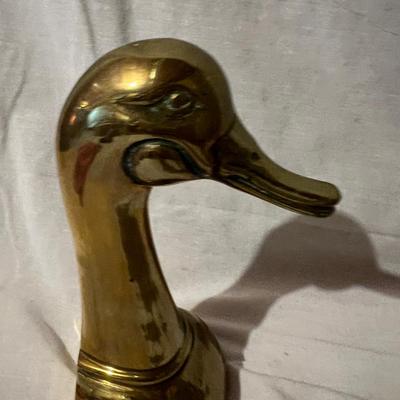Brass Duck Head Bookends (BS-MK)