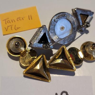 Tancer II brooch & Art Deco earrings
