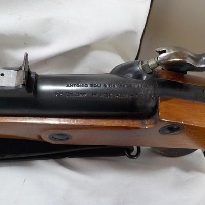 Antonio Zoli black powder, 58 cal. made in Italy, Haddom Ct. repro of +Zouave"est. $250 to $600.