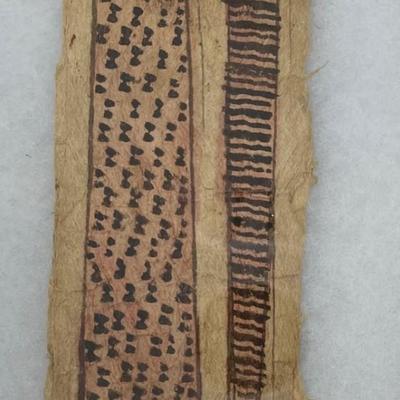 Antique Pre Columbian Fabric in a Glass Case