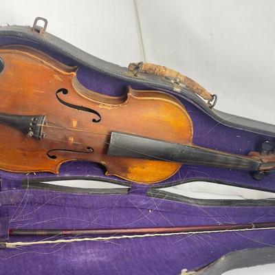 19th Century German violin with Trade mark Bow/ Case