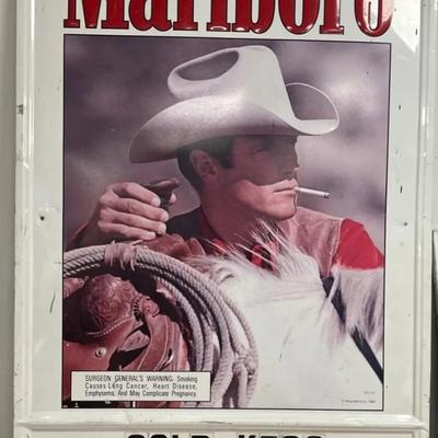 Large Advertising Marlboro man / Philip Morris  sign