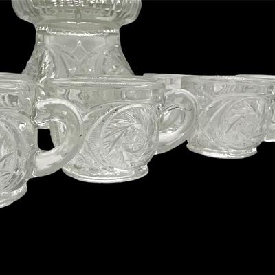 Vintage Aztec Punch Bowl Set