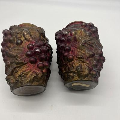1893 Wedding Vases Goofus Glass