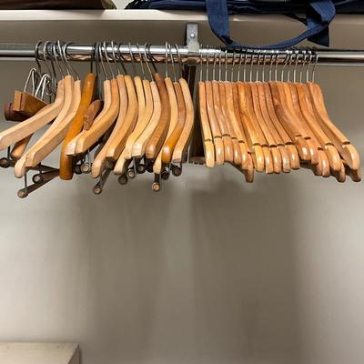 F2228 Lot of Wooden Hangers