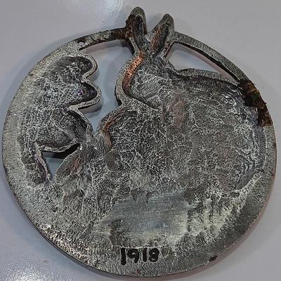 Three pewter LOVELAND Colorado Ornaments