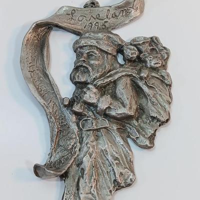 Three pewter LOVELAND Colorado Ornaments