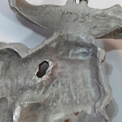 Three pewter LOVELAND Colorado Ornaments