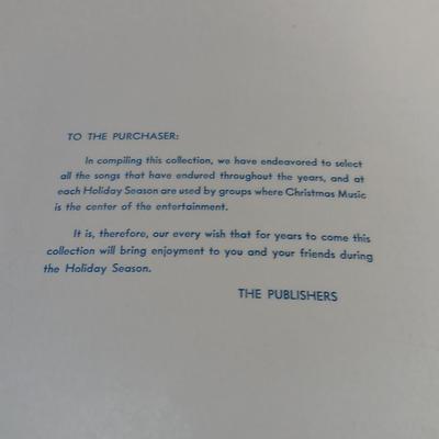 Vintage Christmas song books Piano and Carols