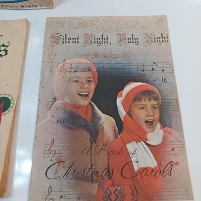 Vintage Christmas song books Piano and Carols