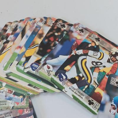 Two beanie like Salvin's Bammers collectible team bears - Broncos with a deck of football playing cards