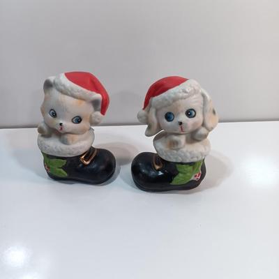 Vintage HOMECO kitten - puppy - and mouse in boots